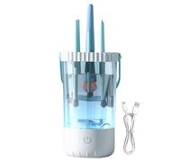 Machine de nettoyage de pinceaux de maquillage - 10,6 x 23,5 cm 2 en 1 | Chargement USB 2025 Outil de nettoyage cosmétique automatique pour petite amie, épouse, sœur, fille, famille gratuit