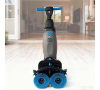 Machine de nettoyage de tapis, brosse à récurer de sol, machine à récurer commerciale de 45,7 cm, mini F-loor M-achine avec réservoir de 1,9 l et 2 têtes de brosse, nettoyage industriel des sols