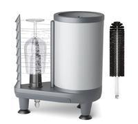 Machine de nettoyage électrique pour vitres avec brosse en nylon et entrée d'eau, brosse à 360 ° pour magasins de boissons et restaurants