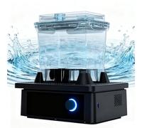 Machine de nettoyage en résine 3D, design oscillant haute performance, comprend 2 boîtes de nettoyage, temps de nettoyage efficace ≤ 4 minutes pour l'entretien du modèle