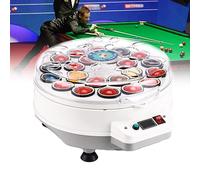 Machine de Nettoyage et de Polissage Automatique pour Boules de Billard - Capacité de 22 Boules, Lave-Boules de Snooker avec Interrupteur Marche/arrêt à Une Touche pour Usage Domestique et p