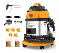 Machine de nettoyage par sablage à la coque de noix pour automobile, nettoyeur de soupapes d’admission pour la décarbonisation du moteur avec 4,5 lbs de média en coque de noix. 220V HTS558