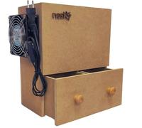 Machine De Nettoyage pour Graines | Séparateur De Coquilles Soufflées pour Aliments pour Oiseaux | Nettoyant Graines Et Pailles | Fabrication en Bois MDF | Ventilador 220V