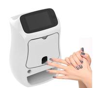 Machine De Peinture à Ongles à Impression ColoréE 1200 Dpi, Impression En Un Clic, Avec éCran De 5 Pouces/Lampe De SéChage Des Ongles/Reconnaissance Automatique De La Taille Des Ongles