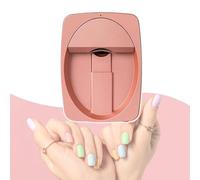 Machine De Peinture à Ongles Rechargeable,Clarté D'Impression : 2400 Dpi,Identifie Automatiquement La Forme De L'Ongle,Pour Les Ongles Amoureux, Voyage En Plein Air, FêTe,RoseGold