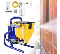 Machine de peinture par pulvérisation Airless - Pulvérisateur électrique de 2,1 L/minute avec trémie de 4,5 L pour murs industriels, plafonds, bois, métal et autres surfaces - 120 V