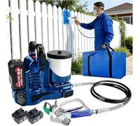 Machine de Peinture Rapide sans Fil et sans air, pulvérisateur à Batterie 21V, débit 1,1 L/Min - 2,8 kg, montable à la Taille pour Peinture Latex Professionnelle