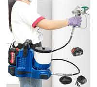 Machine de Peinture sans Fil et sans air Professionnelle 2,8 kg, pulvérisateur Rapide 1,1 L/Min, 21V - 6 Vitesses, Adaptable Domicile, Murs et boiseries intérieures