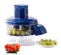Machine de pelage de raisin électrique, outil automatique de l'épluchaison de tomates à petits fruits, outil de peau de fruits intelligents rechargeable, Capacité maximale 300g, pour cuisine