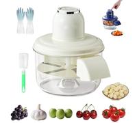 Machine de pelage de raisin électrique, outil automatique des petits fruits de la tomate, 50W sans balais, peeling précis, déchets minimaux, lames en acier inoxydable de qualité alimentaire white