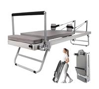 Machine De Pilates Reformer Pliable pour Exercices De Musculation Pilates Reformer Stretching Training Bed Équipement De Pilates Reformer Portable Multifonction Réglable pour Domicile
