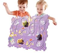 Machine de piste puzzle,Jouet de wagon ferroviaire puzzle | jouet de voiture Exercice de pensée spatiale, piste de bricolage, interaction parent-enfant pour le cadeau de Capoda