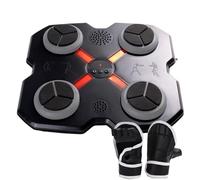 Machine de poinçonnage de Musique pour Adultes - équipement d'entraînement Intelligent Mural | 1 Paire de Gants de Boxe Gants de Boxe entraîneur de Boxe pour Filles Maison Gym