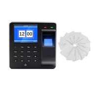 Machine de pointage, Interphone Biométrique À Empreintes Digitales, Système De Pointa Et Contrôle D'accès, Code RFID Numérique for Serrures Porte Clés,Bureaux, usines, hôtels, écoles(M10H-10Wcard)