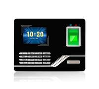 Machine de pointage pour les employés des petites entreprises Système de présence par empreinte digitale TCPIP, USB, contrôle d'accès par mot de passe, horloge de bureau, dispositif d'enregistrement d