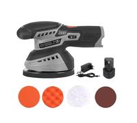 Machine de polissage batterie au lithium, voiture, nettoyage à la cire, for les rayures, machine cirage excentrique portable for Pour une utilisation DIY(Two batteries)