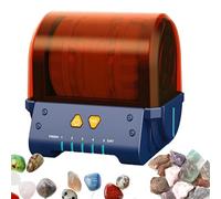 Machine de polissage de bijoux, gobelets vibrants, machine électrique à roche, mode minuterie, rotation à 360°, contrôle intelligent, pour les amateurs de géologie, enfants