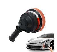 Machine de polissage de voitures sans fil - Corps ABS noir avec vagues, laine et disques plats | Outil de tampon multifonctionnel pour la voiture, le bois, le cuir et le métal - une installation facil