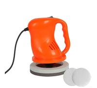Machine de polissage et de cire pour voiture 12 V avec brosses en peluche et serviette pour l'entretien du véhicule, convient pour camionnettes, camions, SUV et voitures (oranges)