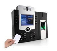 Machine de présence de temps de carte d'empreinte digitale de Tcp/Ip avec le dispositif d'enregistrement d'employé d'horloge de bureau de caméra(ID,English)