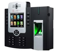 Machine de présence de temps de carte d'empreinte digitale de Tcp/Ip avec le dispositif d'enregistrement d'employé d'horloge de bureau de caméra(BASIC,Spanish)