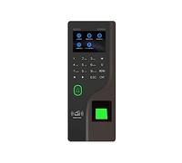 Machine de présence d'empreintes digitales 2.4 Pouces Mot de Passe Carte RFID téléphone Portable ouvre l'enregistrement de Temps de Verrouillage de Porte biométrique à écran Couleur(Color:LAN)