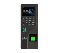 Machine de présence d'empreintes digitales 2,4 pouces Mot passe Carte RFID Téléphone portable Ouvre l'écran couleur Serrure porte biométrique Enregistrement du temps , Sans papier et économique(LAN)