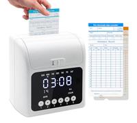 machine de présence des employés, horloge pour les employés des petites entreprises, aucun ruban encreur ni réseau nécessaire, machine de présence de temps d'entrée/sortie avec 50 cartes de pointage
