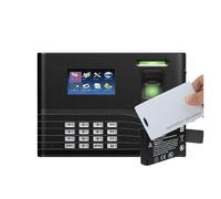 Machine de présence, Système de contrôle d'accès et pointage biométrique par empreinte digitale USB TCP/IP ZK IN01-A avec lecteur carte RFID en option(IN01-A-ID-Battery,A)