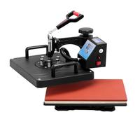 Machine de presse à chaud, 38 x 29 cm, presse de transfert pivotante à 360 °, pour t-shirts, tasses, chapeaux et plaques, boîtier en acier ABS, plage de température 200 à 450 °F