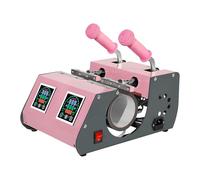 Machine de presse à chaud double pour tasses, machine de presse pour mugs avec 2 écrans LCD, température réglable de 0 à 250 ℃ et minuterie de 0 à 999 s, presse à sublimation portable