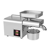 Machine de presse à huile automatique, 3-6 KG/H pression pression presse avec affichage LCD, broyeur à huile électrique pour commercial et domestique, graines de lin, arachide, sésame, tournesol