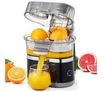 Machine de presse électrique 100W, fabricant de jus d'agrumes jumeaux de 500 ml avec moteur puissant de 18000 tr / min, pièces faciles à nettoyer et à nouveau lave-vaisselle, fabricant de jus d'orange