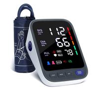 Machine de pression artérielle Kingclinic, tensiomètre numérique automatique du bras supérieur avec grand brassard réglable noir