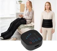 Machine de Pressothérapie pour Jambes et Abdomen avec Compression d’Air - Masseur avec Drainage Lymphatique, Modes Réglables, Récupération Musculaire et Amélioration de la Circulation
