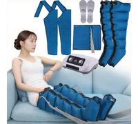 Machine de pressothérapie - Système Pressothérapie 6 Zones Corps Entier, Drainage Lymphatique Jambes, Ventre, Bras - Masseur Air Compression Amélioration Circulation