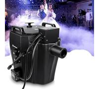 Machine de projection de glace sèche, Machine à brouillard basse, Machine à glace sèche de scène Dj avec buse, couverture de 150 m², for les fêtes(3000W)