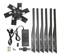 Machine de publicité holographique 3D, imagerie stéréoscopique à l'air, projecteur hologramme 1532 perles de lampe 6 feuilles