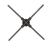 Machine de publicité holographique 3D, ventilateur d'hologramme, imagerie claire, plusieurs méthodes de contrôle