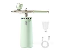 Machine de pulvérisation d'oxygène pour le visage - Nano vapeur haute pression avec buse de 0,3 mm - Vaporisateur d'injecteur de brume nano portable rechargeable pour hydrater en profondeur les soins