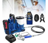 Machine de pulvérisation sans air haute pression pour peinture murale et plafond, débit de 1,1 l/min, 6 vitesses, pression maximale de 15 MPa, trémie de 1,2 L