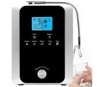 Machine de purificateur d'eau et ioniseur d'eau, Machine à Eau Acide alcaline PH 3-11, jusqu'à -800 mV ORP, électrode à 11 plaques, Filtre à Eau Tactile LCD à Nettoyage Automatique(Black2)