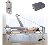 Machine de rééducation Pilates - Entraînement à domicile, double résistance avec 5 ressorts, capacité de charge de 120 kg