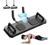 Machine de réformateur de Pilates avec minuterie - Planche de Pilates ABS pour entraînement abdominal à roulettes, pour salle de sport à domicile