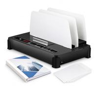 Machine de reliure à chaud, A4, 55 mm, 550 feuilles, cycle de 50 secondes | Relieur thermique A4, relie papier et livres photo, refroidissement à double ventilateur avec arrêt automatique après