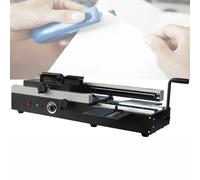 Machine de Reliure à Colle Chaude sans Fil 1200 W, Machine Manuelle de Reliure de Dos avec fraisage pour Relier des Livres, des Albums Photo et des cahiers.