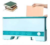 Machine de Reliure Thermique, Machine À Relier A4 avec Couvercle Anti-poussière, Relie Jusqu’à 280 Feuilles, Reliure Électrique À Contrôle Intelligent pour Rapports de Bureau, Contrats Et Fichie blue