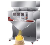 Machine de remplissage automatique de poudre, trois ports d'alimentation, capacité de 10 à 1500 g, fonctionnement à pédale, 15 à 23 sacs/min pour le thé, les graines, les céréales, les paillettes en