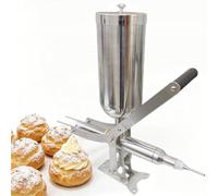 Machine de remplissage de beignet commerciale 5L Machine de remplissage de crème en acier inoxydable d'injecteur de remplissage de gelée de beignet manuel for la cuisine de restaurant(Shortbeak)