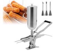 Machine de remplissage de beignets et confitures en acier inoxydable, remplissage manuel de beignets pour une utilisation efficace en cuisine et restaurant